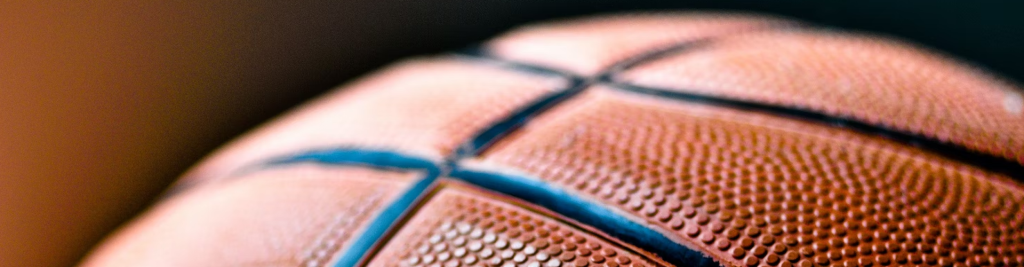 Closeup of basketball